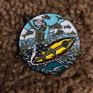 Dead surfer pin